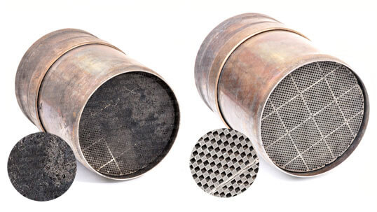 Porównanie filtrów DPF po czyszczeniu